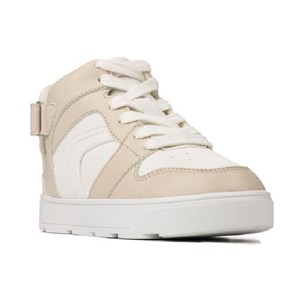 Heel-Entry Shoes - White & Tan
